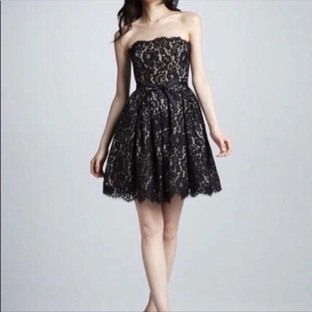 Robert Rodriguez Strapless Lace Dress, size 4